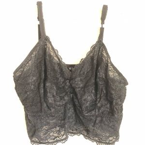 Torrid black lace bralette